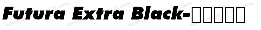 Futura Extra Black字体转换